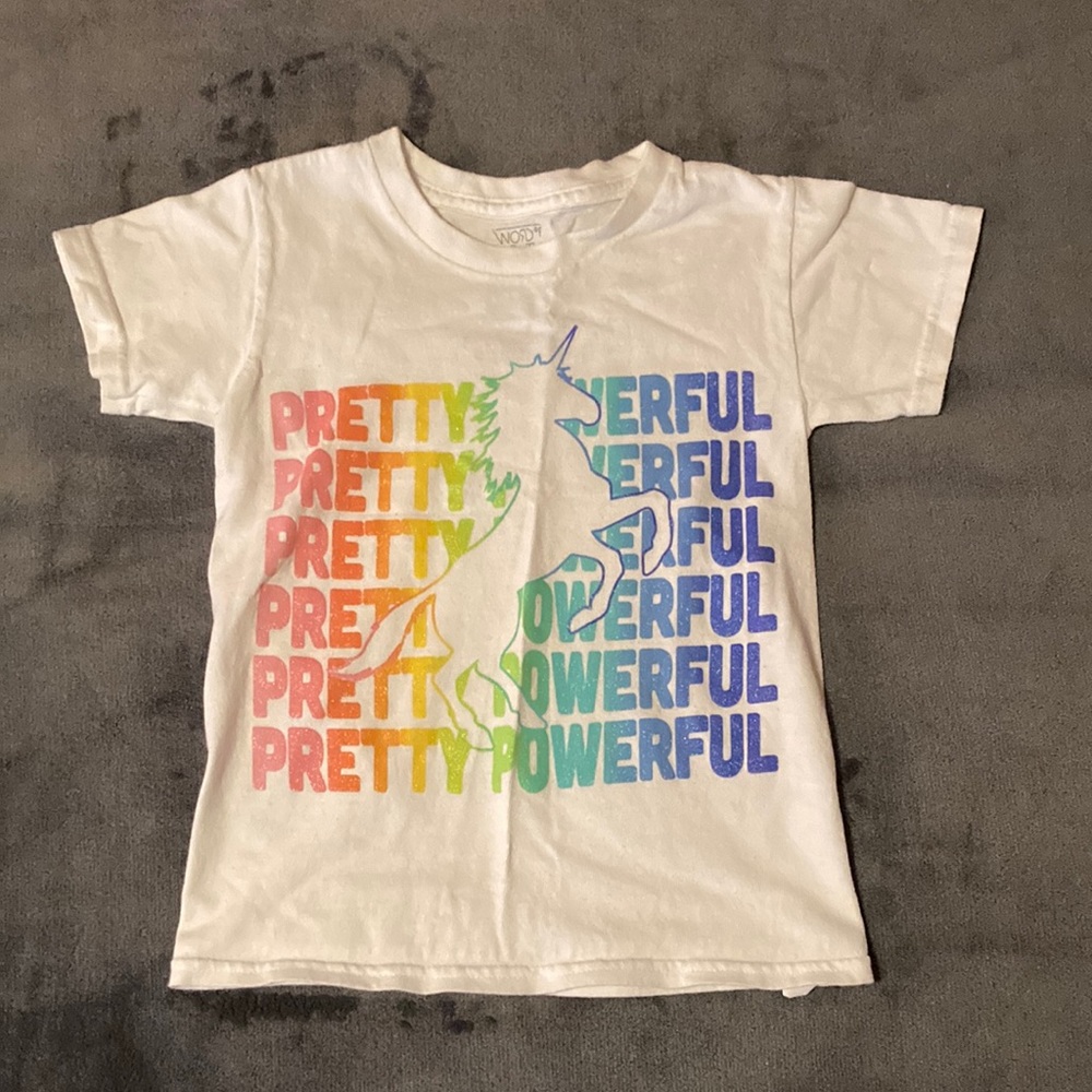 Word of Mouth Girls 4/5 T-Shirt no visible marks